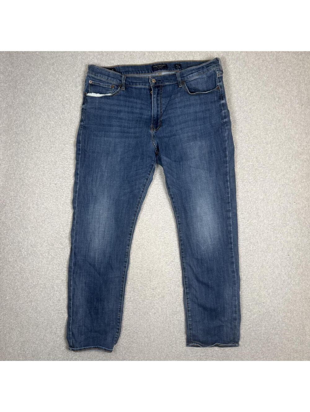 Lucky Brand Men's Size 38x32 410 Athletic Slim Fit Leg Jeans Blue